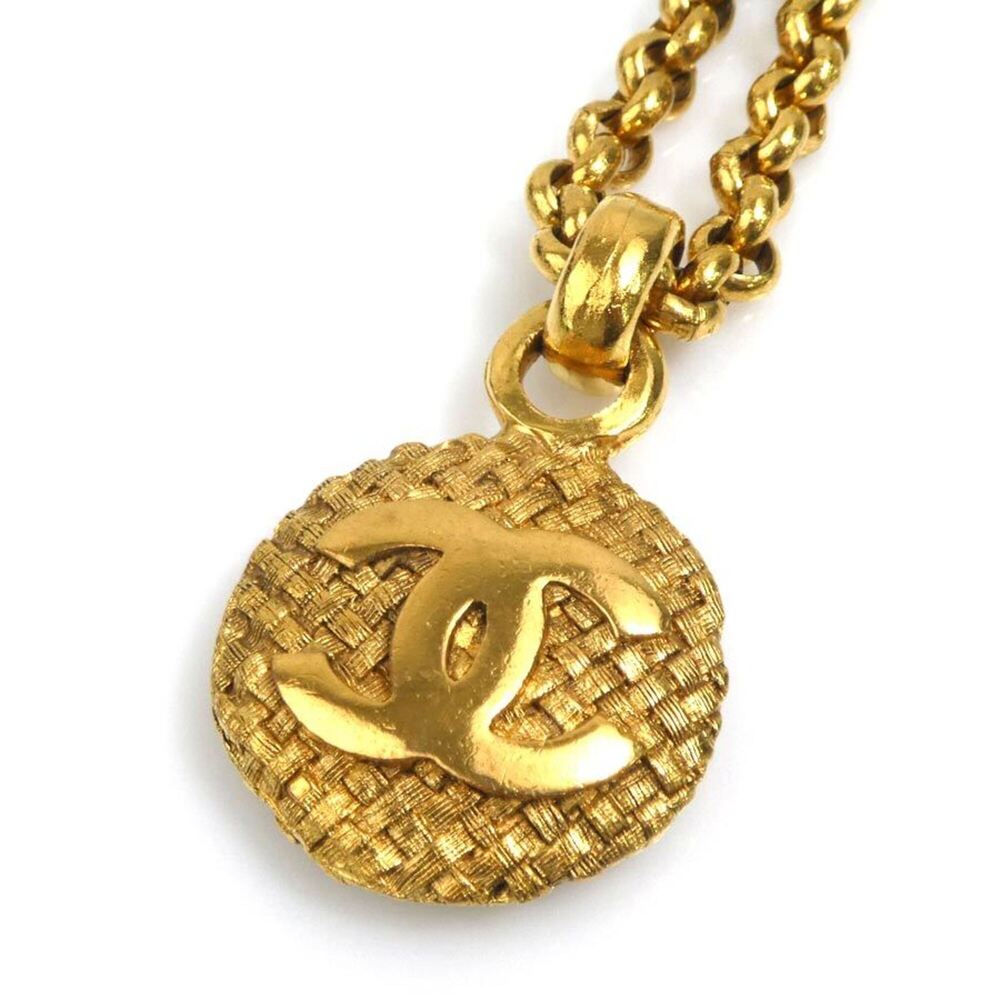 CHANEL Gold Logo Necklace - Picture 4 of 10